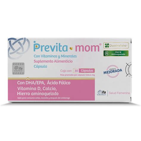 previta mom similares|Previtamom Suplemento Alimenticio, 30 Cápsulas.